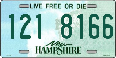 NH license plate 1218166
