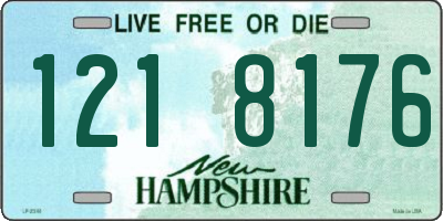 NH license plate 1218176