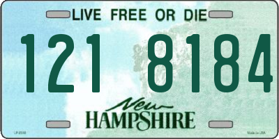 NH license plate 1218184