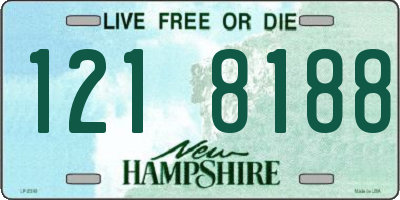 NH license plate 1218188
