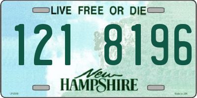 NH license plate 1218196