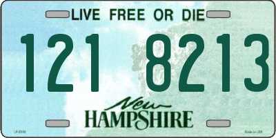 NH license plate 1218213