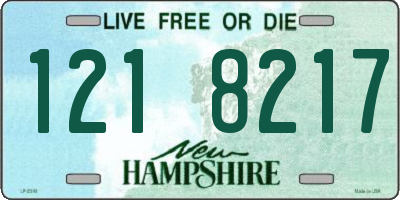 NH license plate 1218217