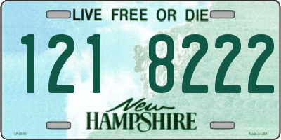 NH license plate 1218222