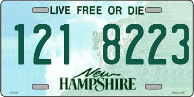 NH license plate 1218223