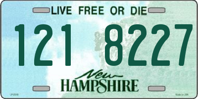 NH license plate 1218227