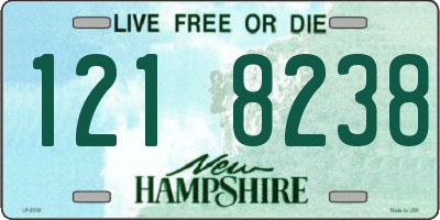NH license plate 1218238