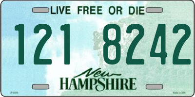 NH license plate 1218242