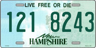 NH license plate 1218243
