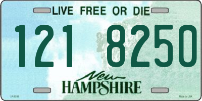 NH license plate 1218250