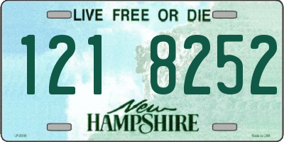NH license plate 1218252