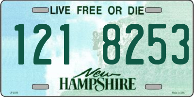 NH license plate 1218253