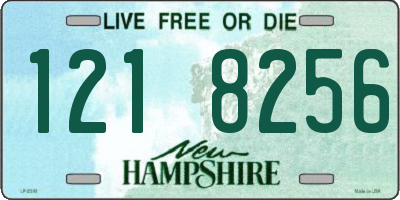 NH license plate 1218256
