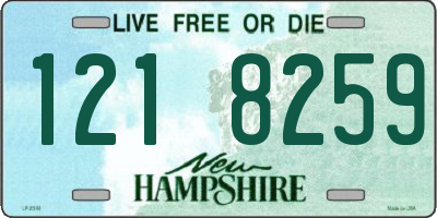 NH license plate 1218259