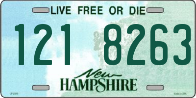 NH license plate 1218263
