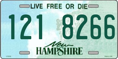 NH license plate 1218266