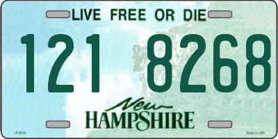 NH license plate 1218268