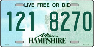 NH license plate 1218270