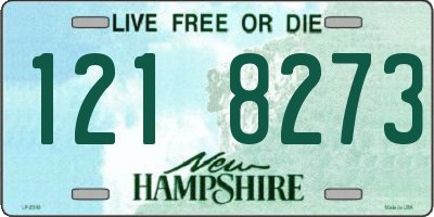 NH license plate 1218273