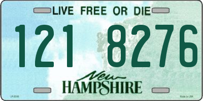 NH license plate 1218276