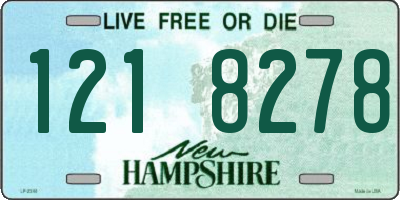 NH license plate 1218278