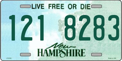 NH license plate 1218283
