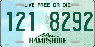 NH license plate 1218292