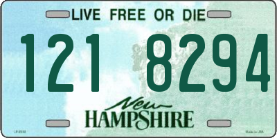 NH license plate 1218294
