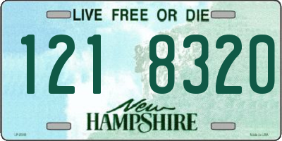 NH license plate 1218320
