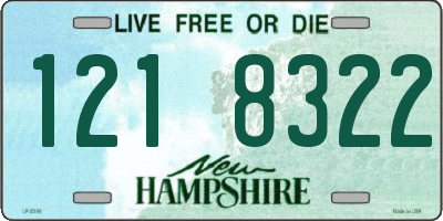 NH license plate 1218322