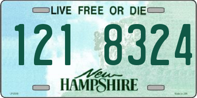NH license plate 1218324