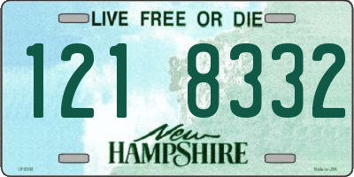 NH license plate 1218332