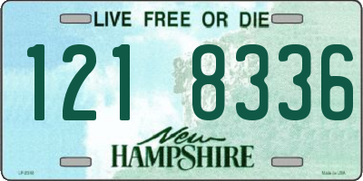 NH license plate 1218336