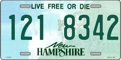 NH license plate 1218342