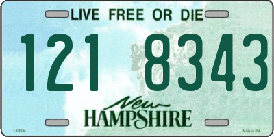 NH license plate 1218343