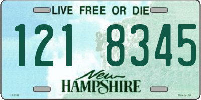 NH license plate 1218345