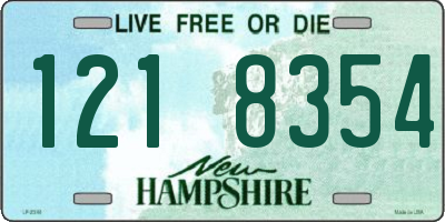 NH license plate 1218354