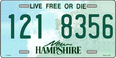 NH license plate 1218356