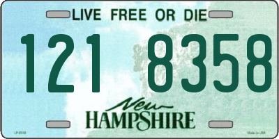 NH license plate 1218358