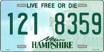 NH license plate 1218359