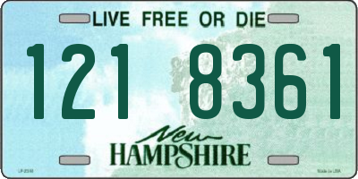 NH license plate 1218361