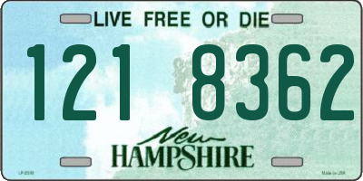 NH license plate 1218362