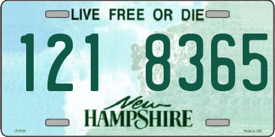 NH license plate 1218365