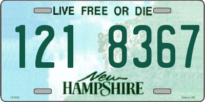 NH license plate 1218367