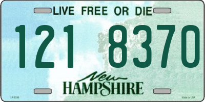 NH license plate 1218370