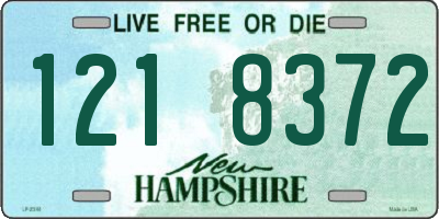 NH license plate 1218372