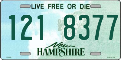 NH license plate 1218377
