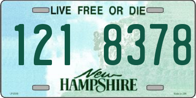 NH license plate 1218378