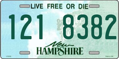 NH license plate 1218382