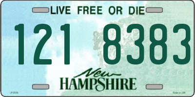 NH license plate 1218383